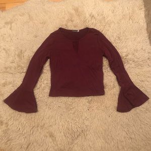 Earthbound long sleeve crop top